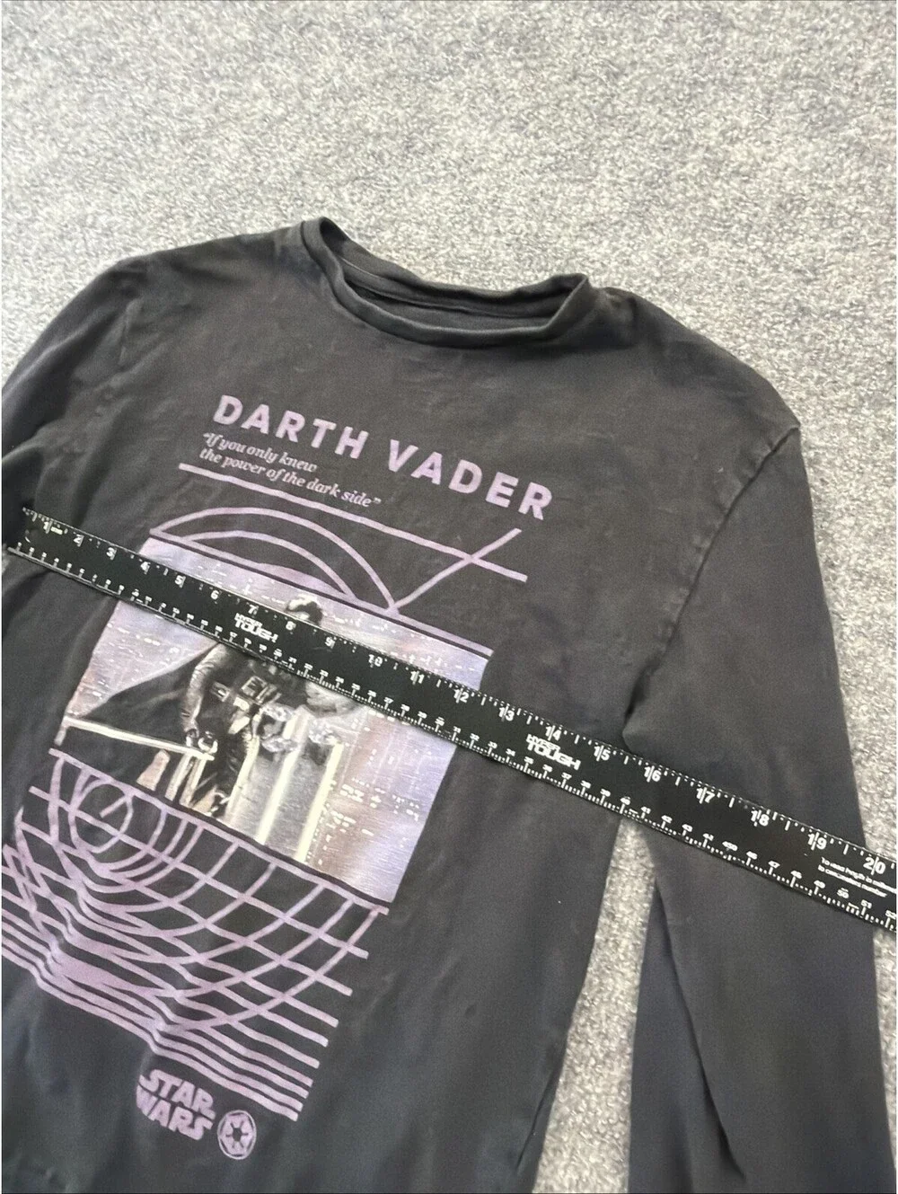 Boys Gap Star Wars Darth Vader Black Long Sleeve T-Shirt XL